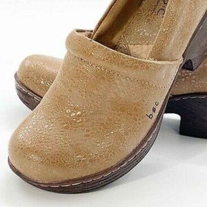 B.o.c Born Concept Leather Clogs Wedge Shoes